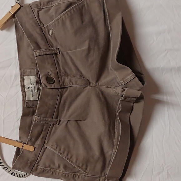 Abercrombie & Fitch Pants - Abercrombie and Fitch Ultra low rise short khaki shorts,  size 0